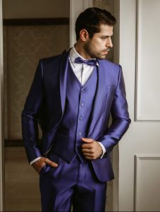 TERNO DE NOIVO SLIM ZIBELINE AZUL ROYAL Maximus Atelier