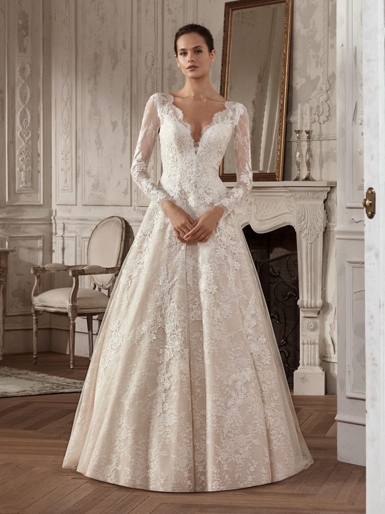 VESTIDO DE NOIVA TRADICIONAL BRANCO ZIBELINE PRONOVIAS TABINA – Maximus ...