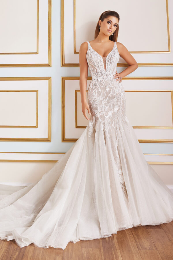 Vestido de Noiva Sereia com alça